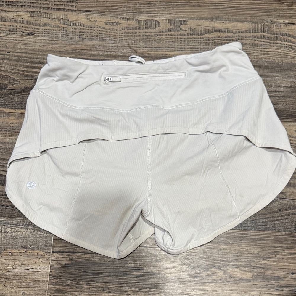 Lululemon Athletica White Athletic Shorts